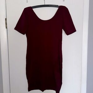 Dress with a low back